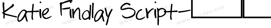 Katie Findlay Script字体转换